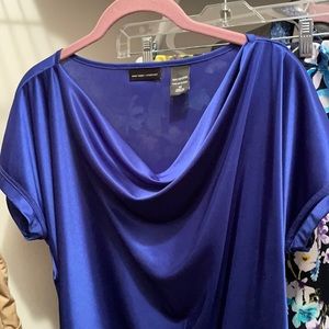 Blue silky top New York and Company